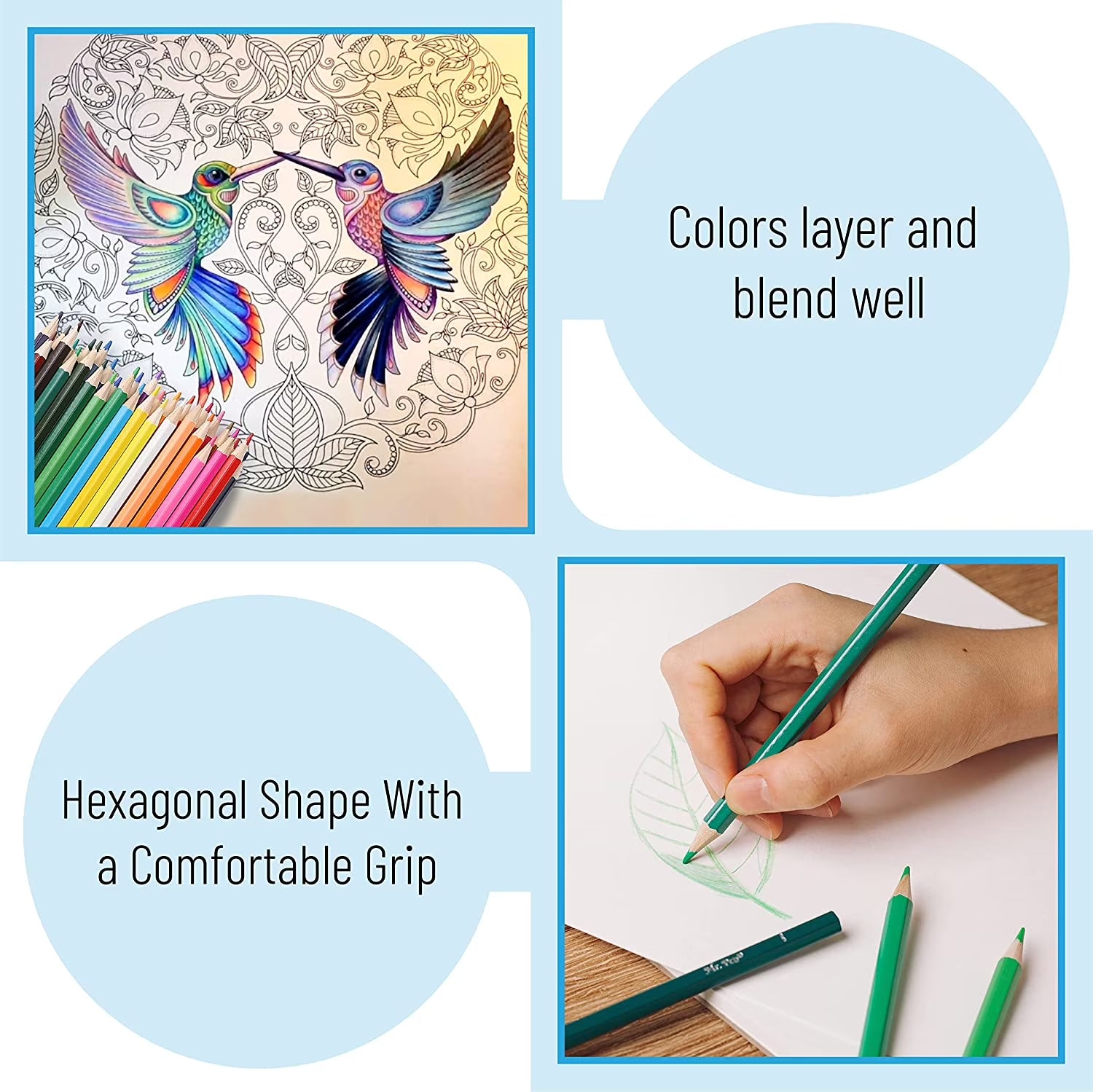 - Colored Pencils, 36 Pack, Color Pencil Set, Color Pencils, Map Pencils, Colored Pencils for Adults, Colored Pencils for Kids, Colored Pencils for Adult Coloring, Coloring Pencils for Adults
