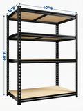 🛠️ Heavy‑Duty Metal Garage Shelving Rack – 2,000 lbs Capacity | 4, 5, or 6 Tiers | Steel Shelf (60", 72", 84")