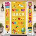 Welcome Back to School Decorations: 3Pcs Welcome Back to School Banner for Back to School Door Decorations